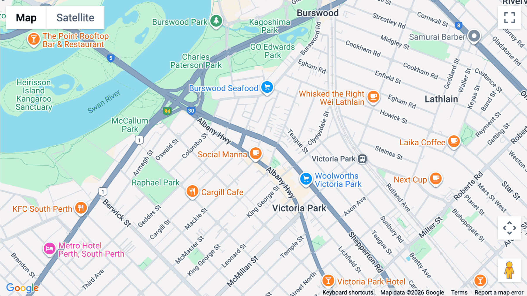 Click for interative map of 2/63 Shepperton Road, Perth