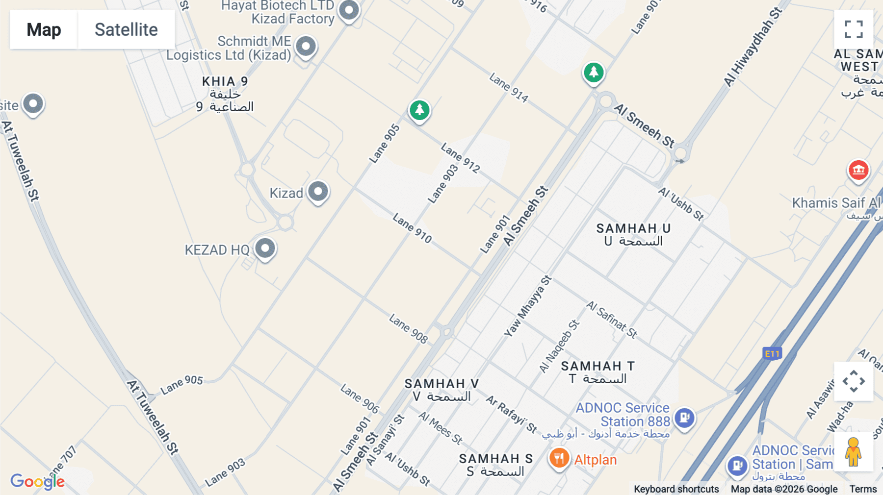Click for interative map of 2nd Floor, KEZAD HQ, Lane 910, Al Ma`Mourah Industrial Zone, Abu Dhabi