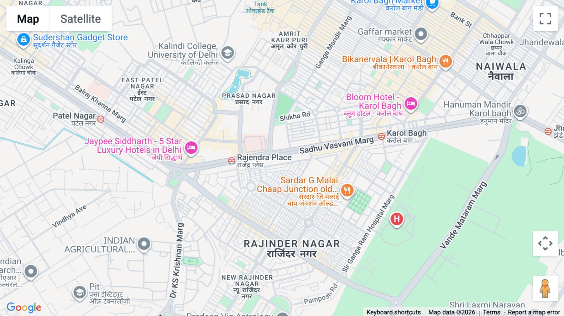 Click for interative map of 11/4B Pusa Road, Opposite to Metro Pillar No 131, Delhi