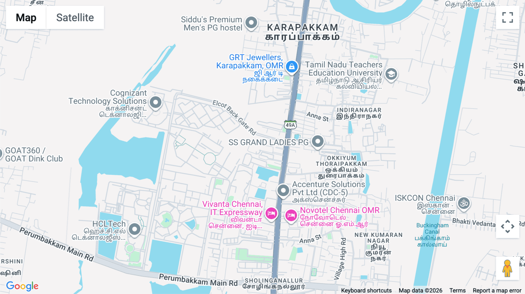 Click for interative map of 8th Floor, A-Block, Tecci Park, 173, Rajiv Gandhi Salai, Sholinganallur, Chennai