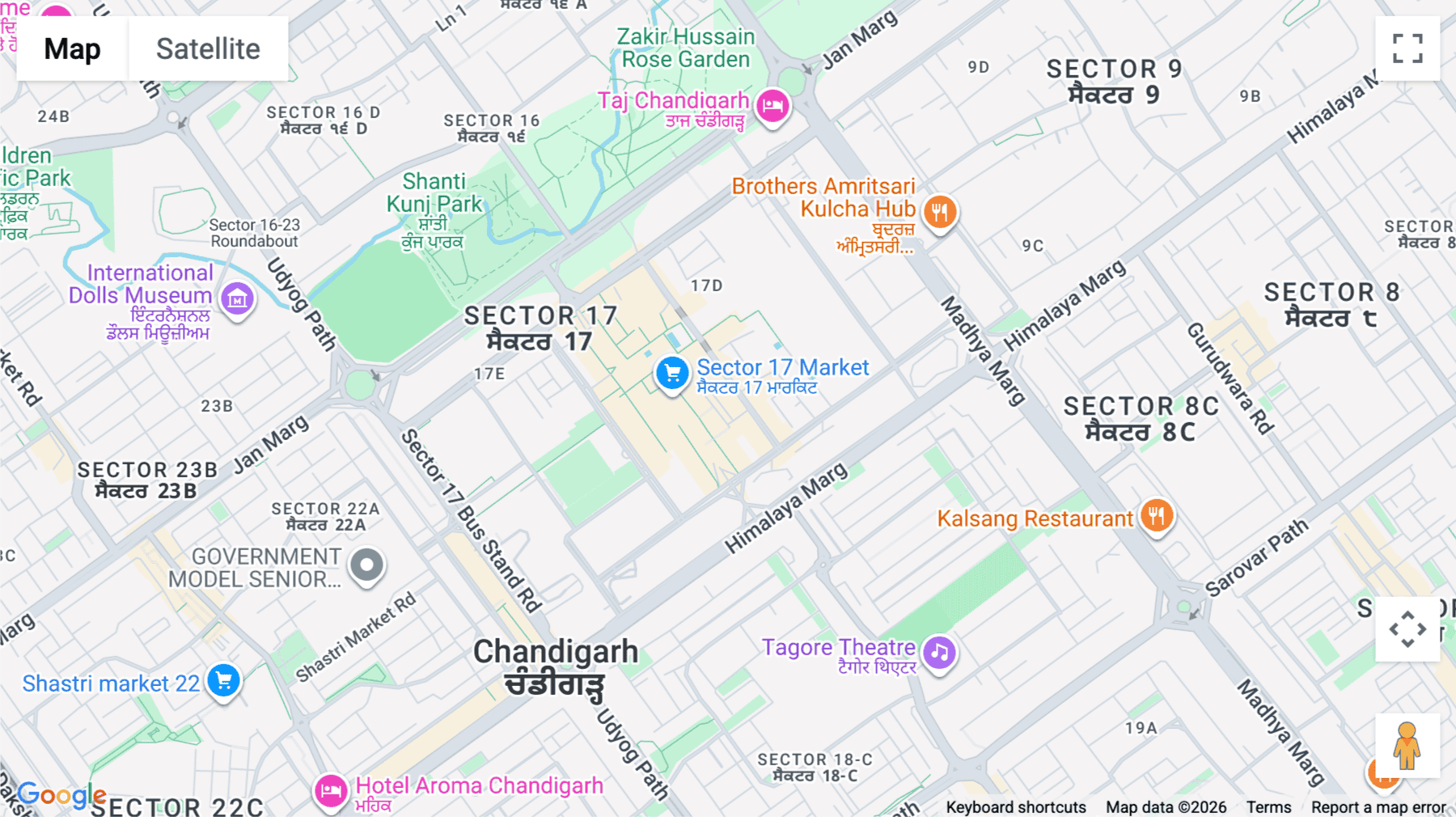 Click for interative map of SCO 142, 143,144, 1st Floor, Sector 17C, Chandigarh, Chandigarh