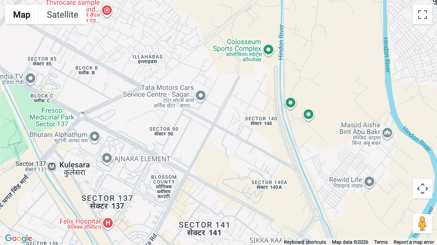 Click for interative map of 5th Floor, Tower B, Centrade Business Park, Plot No 1, Sec 140, Noida Expressway, Phase-2, Noida