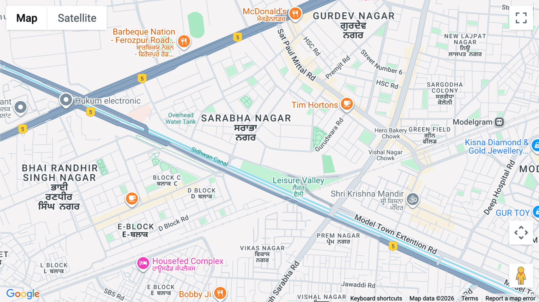 Click for interative map of 8C, Gurudwara Rd, C, Block, Sarabha Nagar, The Peak, Ludhiana