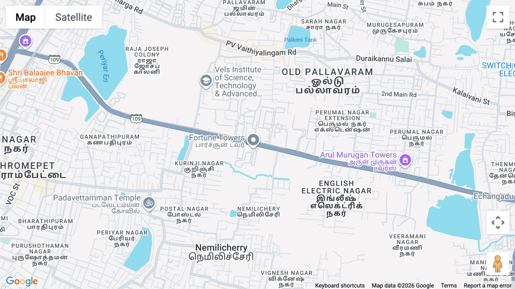 Click for interative map of Surjan Tower, 1 Thoraipakkam-Pallavaram Link Road, Old Pallavaram, Chennai