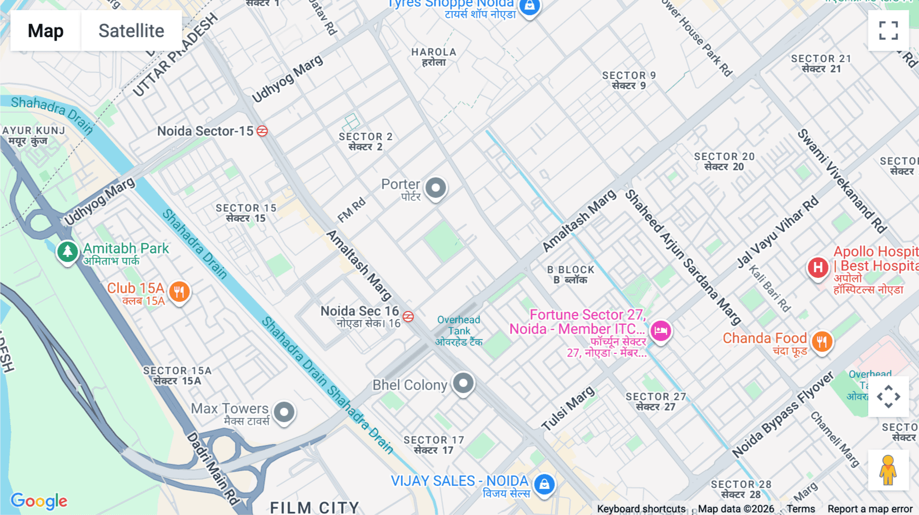 Click for interative map of Upper Ground Floor, 1st & 2nd Floor, Sector 3, D-14, Noida