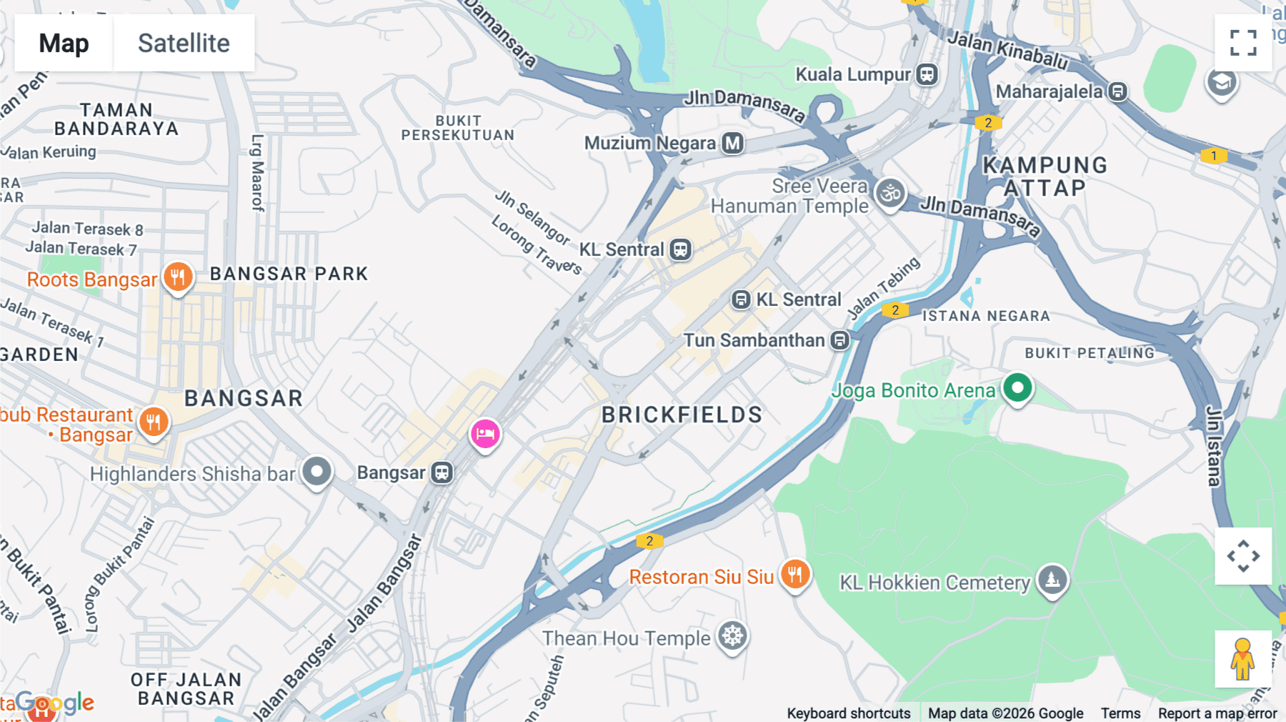 Click for interative map of Menara Shell, 211, Jalan Tun Sambanthan, Kuala Lumpur