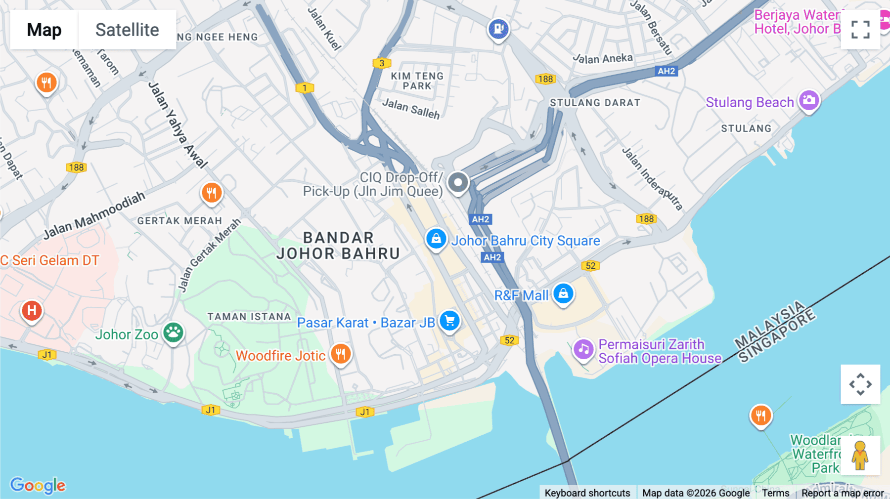 Click for interative map of Suite 18.01A, Level 18, Johor Bahru City Square (office tower), 106-108, Jalan Wong Ah Fook, Johor Bahru