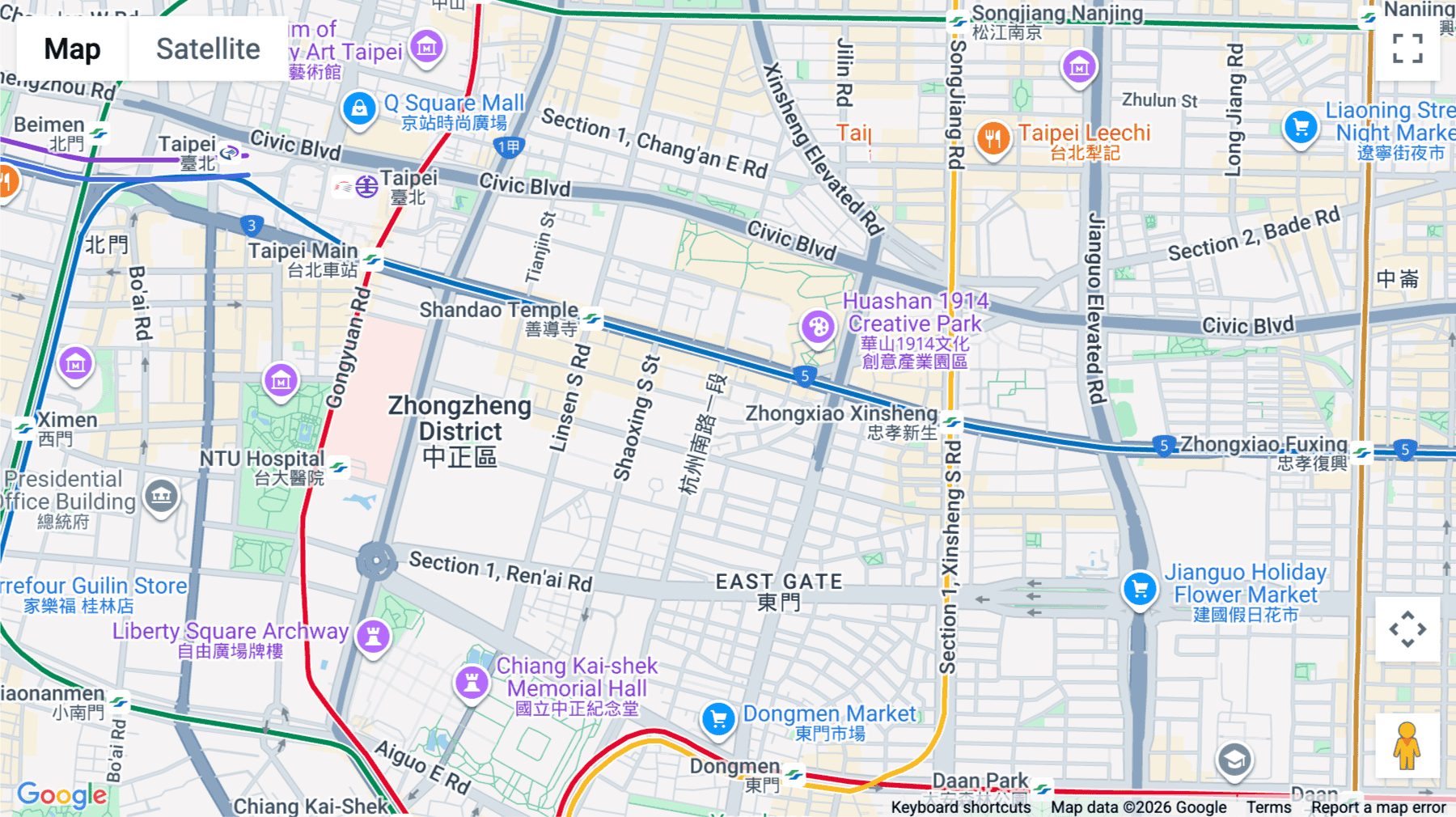 Click for interative map of 22F, No. 15-1, Section 1, Hangzhou S Rd, Taipei