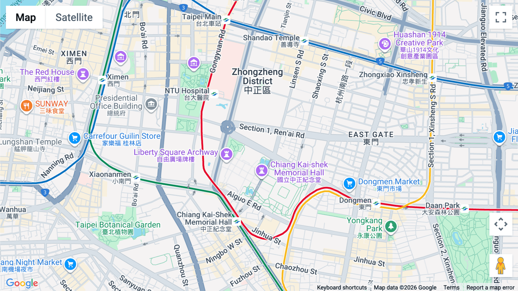 Click for interative map of 6/F, No. 83, Chong Qing South Road, Taipei