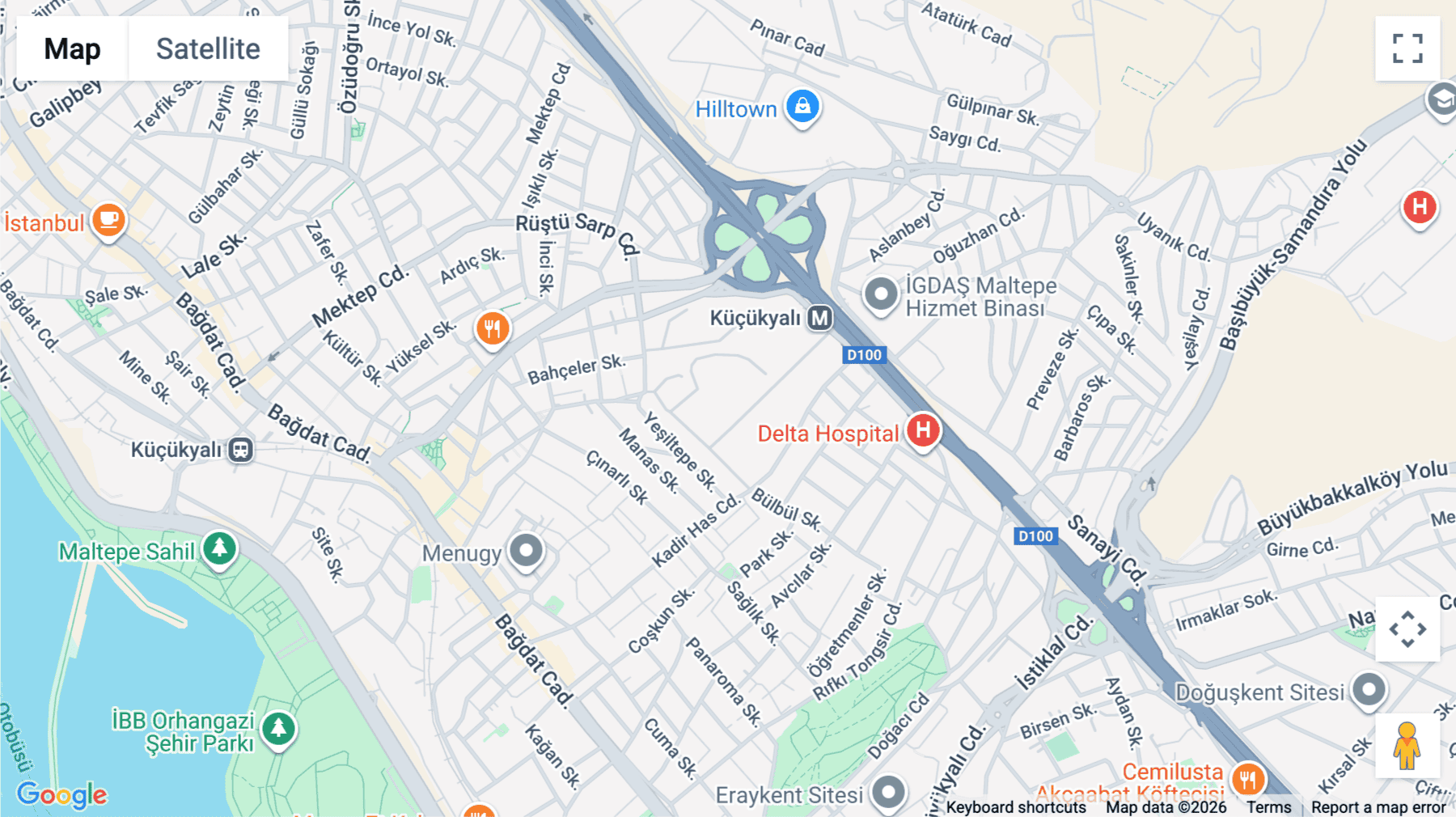 Click for interative map of Rifki Tongsir Caddesi No: 115, Nidakule Küçükyali A4, Çınar Mahallesi, Maltepe, Istanbul