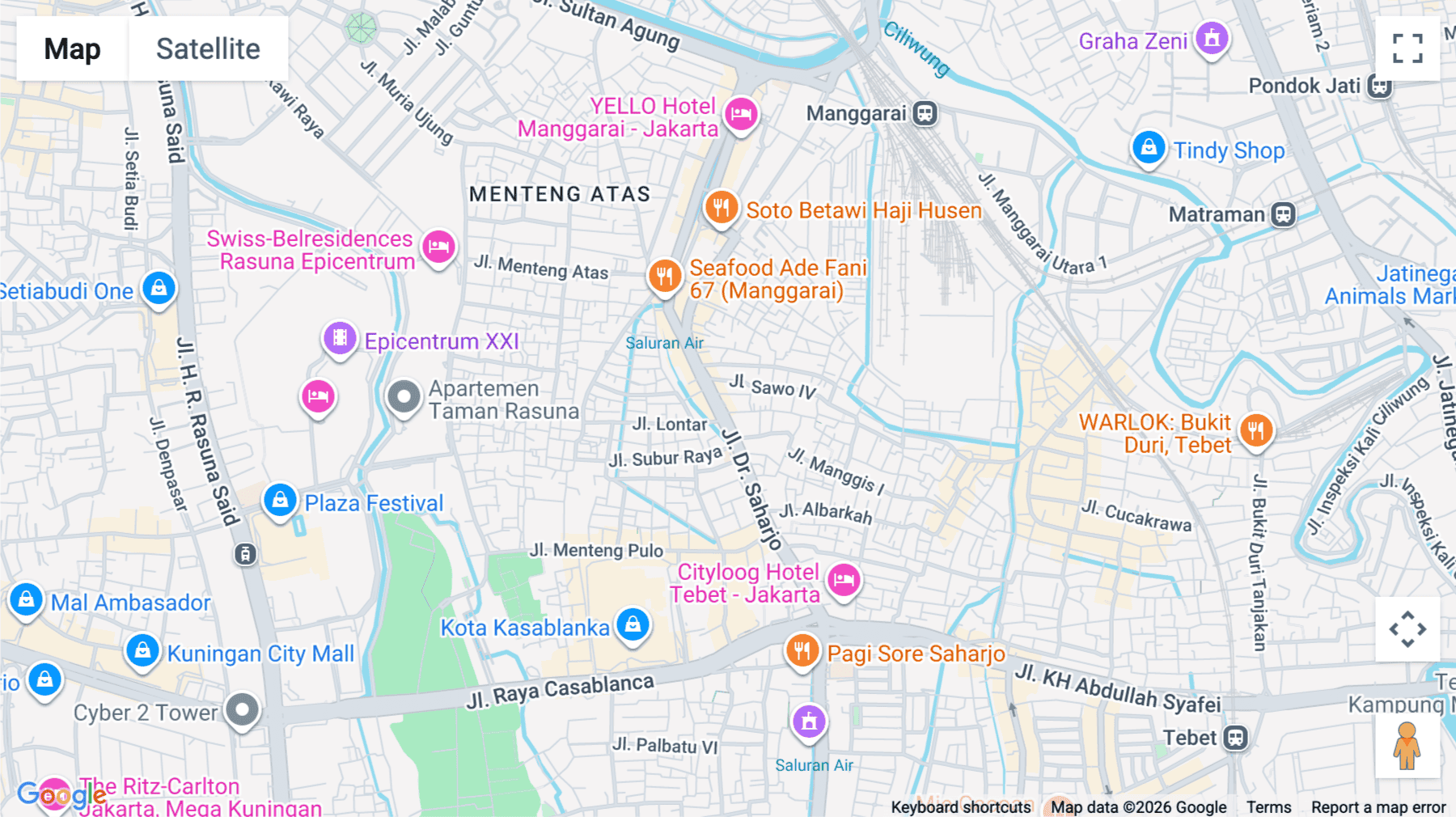 Click for interative map of Komplek Ruko 123-EF. Jl. Dr. Saharjo No. 123, Saharjo, Jakarta