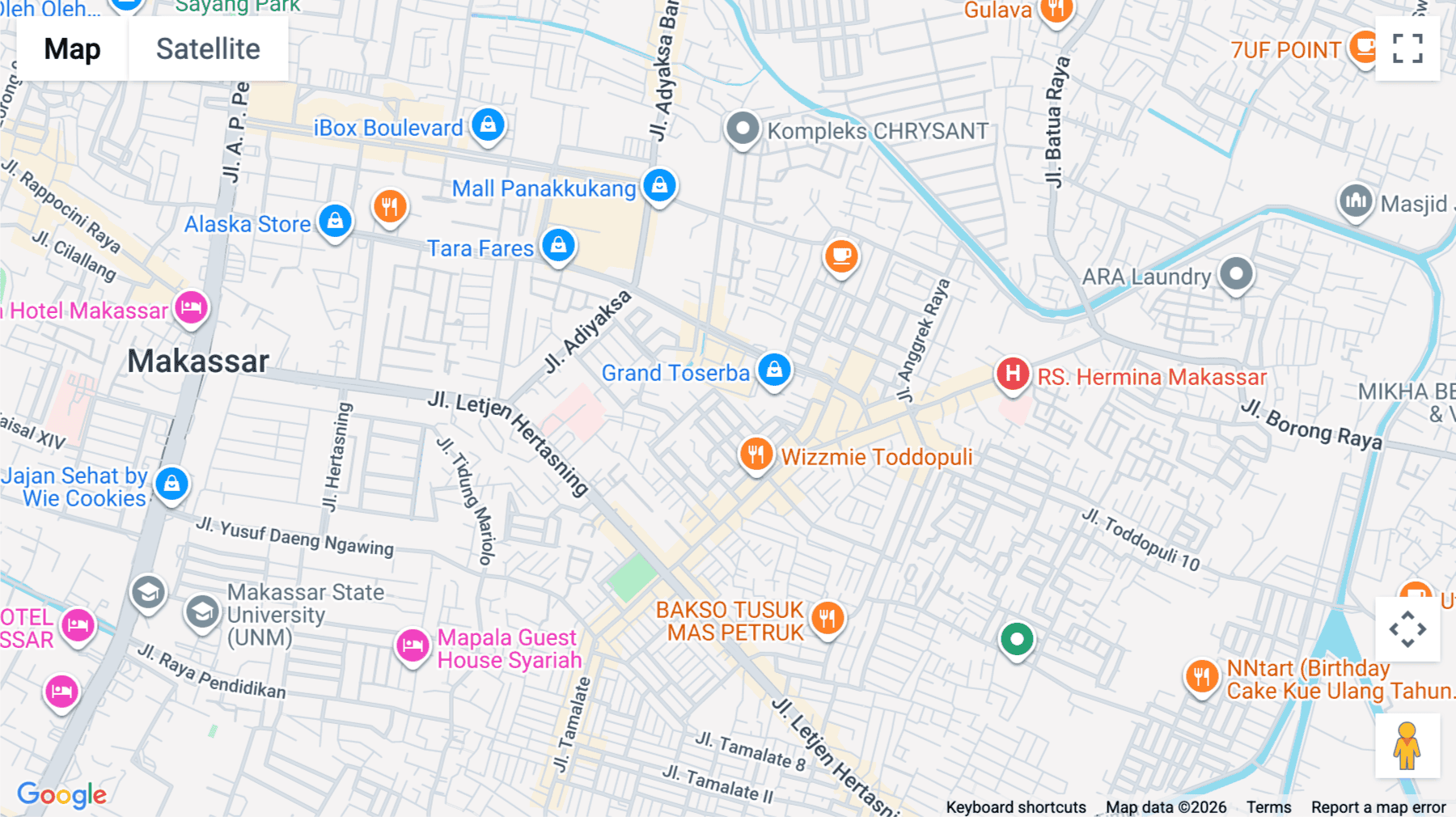 Click for interative map of Haha Management, Jalan Toddopuli Raya No. A2, Paropo, Panakkukang, Makassar