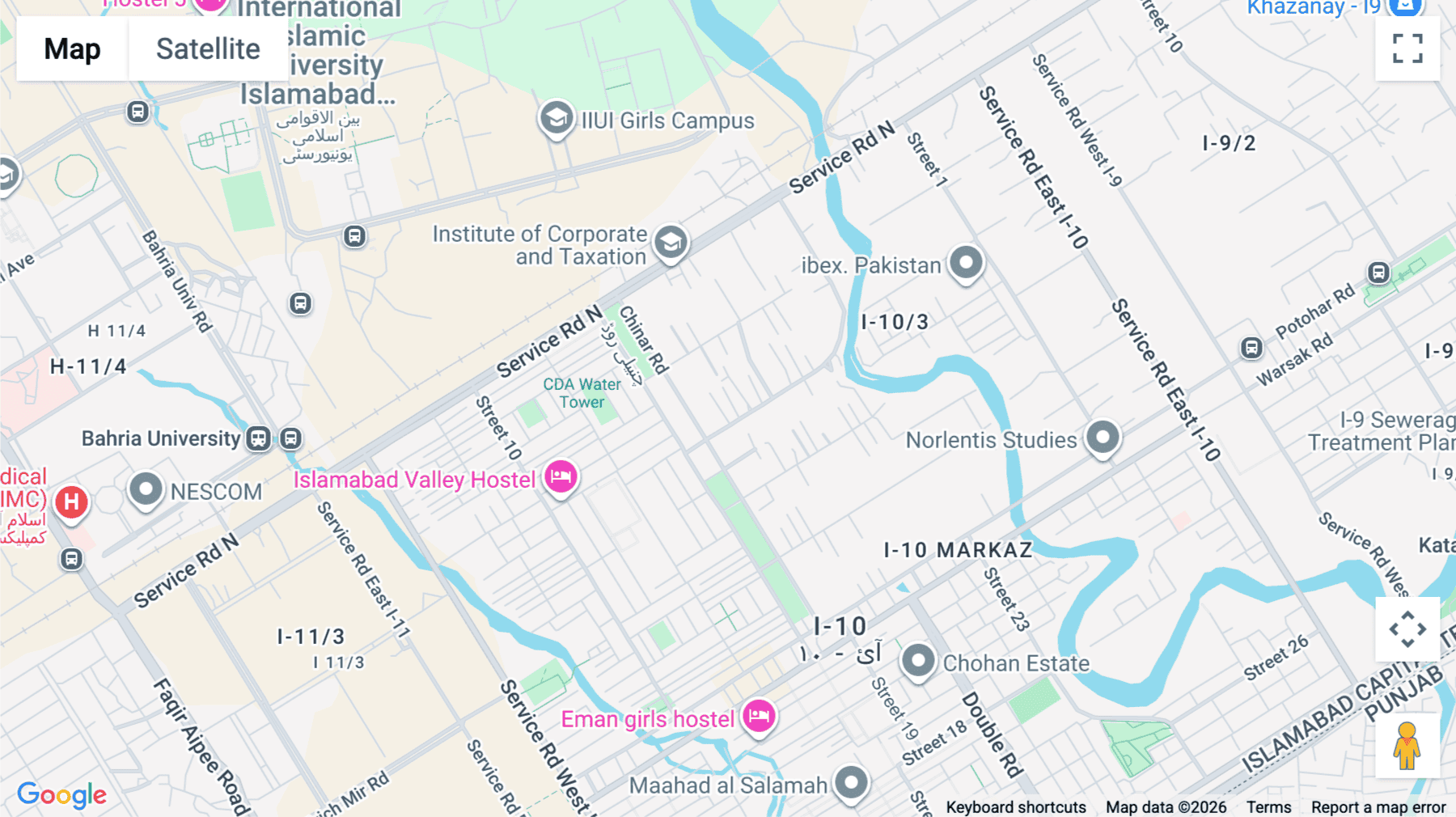 Click for interative map of The Cove by Workshack, Plot 90, Street 7, Islamabad