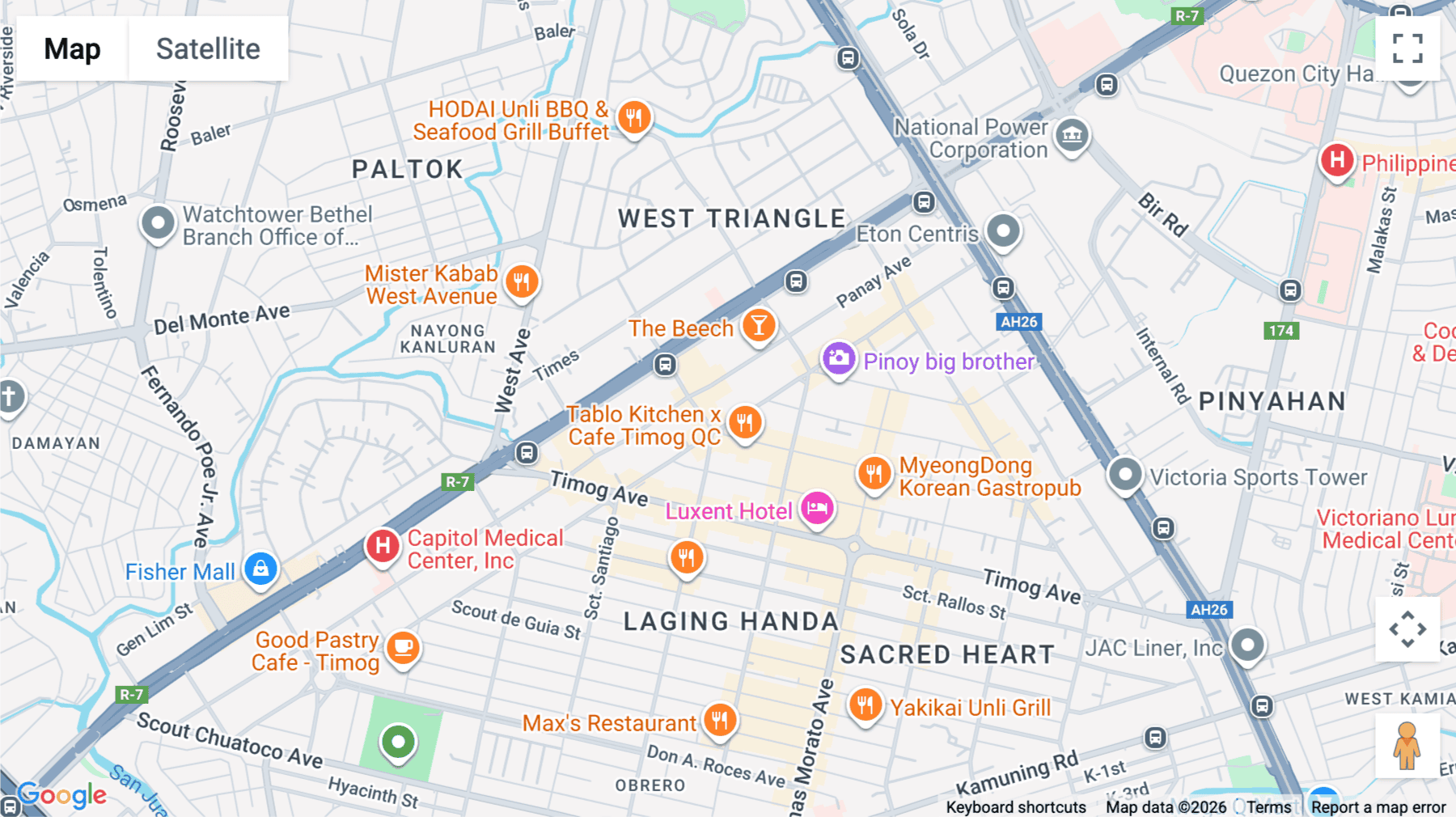 Click for interative map of 115, Mother Ignacia Avenue, Diliman, Quezon City