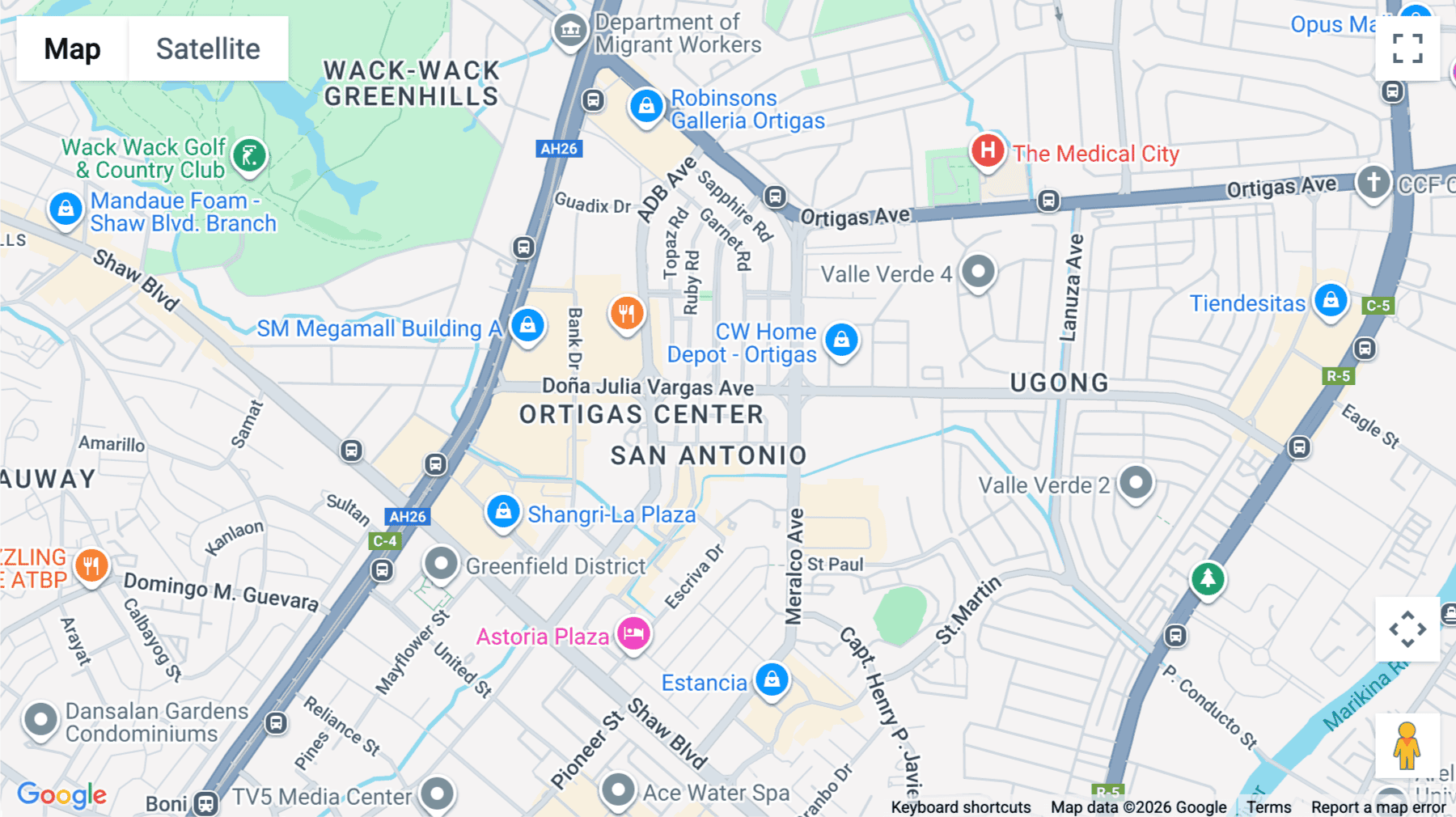 Click for interative map of Jade Drive, Pasig City