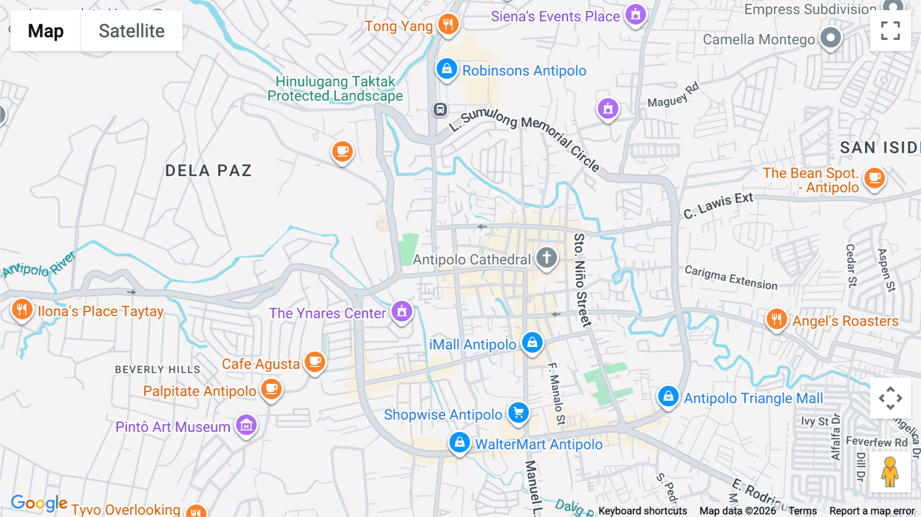 Click for interative map of 162 P. Oliveros Street, Antipolo