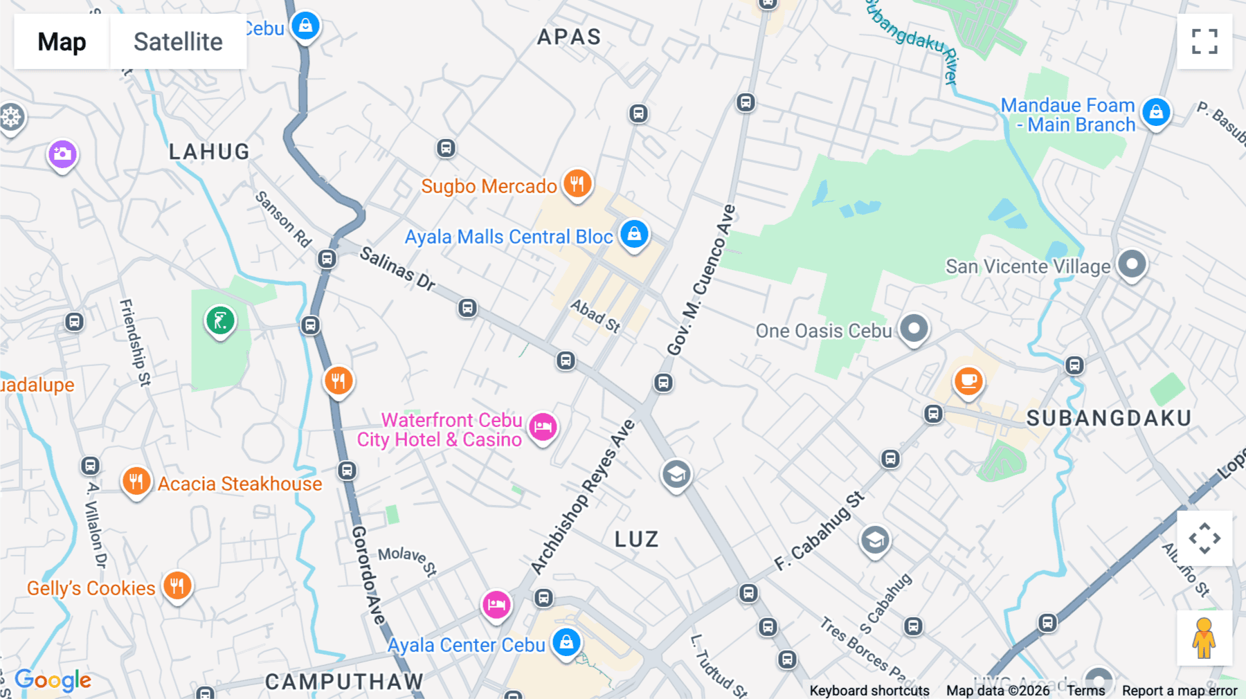 Click for interative map of i2 Building, Cebu IT Park, Jose Maria del Mar Street, Apas, Cebu