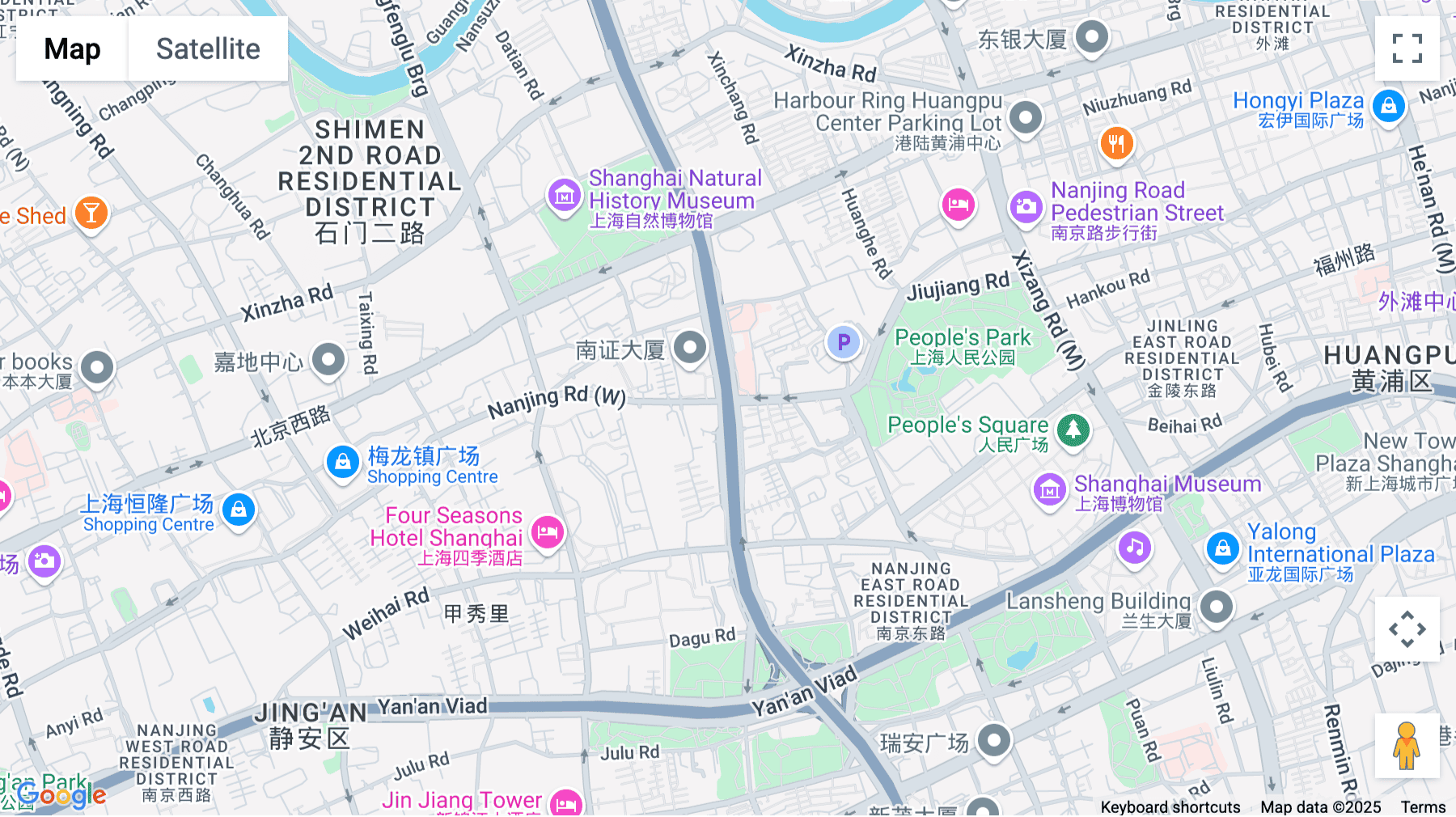 Click for interative map of 12/F, Chong Hing Financial Centre, 288 West Nanjing  Road, Jing'an District, Shanghai