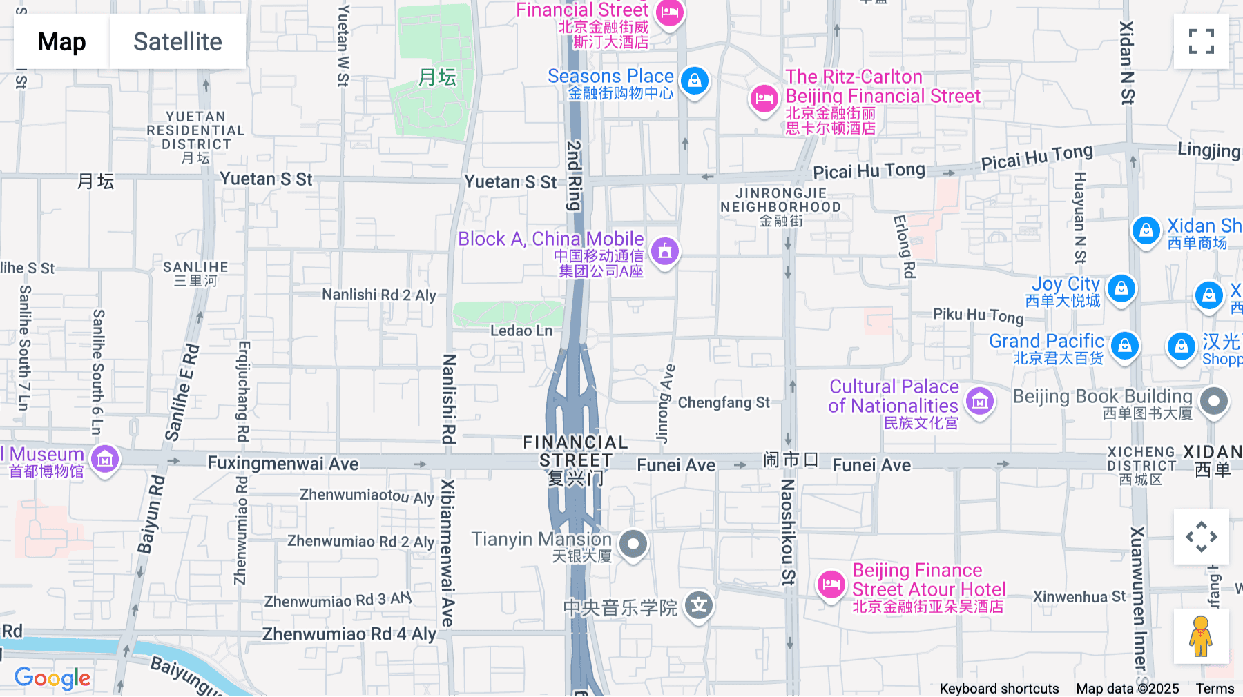 Click for interative map of Level 10 Financial Street Center, Number 9 Financial Street,, Beijing