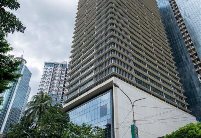 Exterior view of the Joy Nostalg Centre with its distinctive horizontal architectural lines.