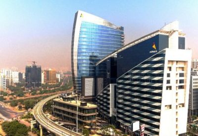Exterior view of the glass-facade Redbrick Offices, Advant Navis Business Park, Noida, 24th Floor, Tower C.