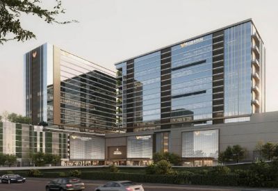 Exterior view of the modern glass facades at Redbrick Offices, Phoenix Millennium Towers.