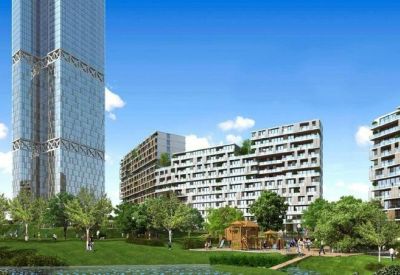 Exterior view of the glass skyscrapers and modern residential buildings at Tantavi Mahallesi, Estergon Cd, Blok No: 24.