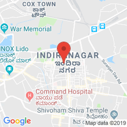 Indira Nagar Bangalore Map Serviced Offices To Rent And Lease At George Thangaiah Complex, No.21, 80  Feet Road, Indiranagar