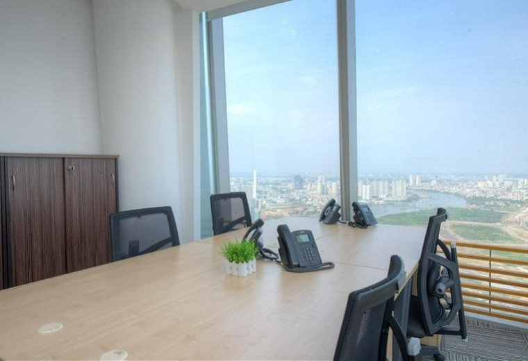 Interior shot of the common areas at Level 46 & 56, 2 Hai Trieu Street, District 1, Ho Chi Minh City.