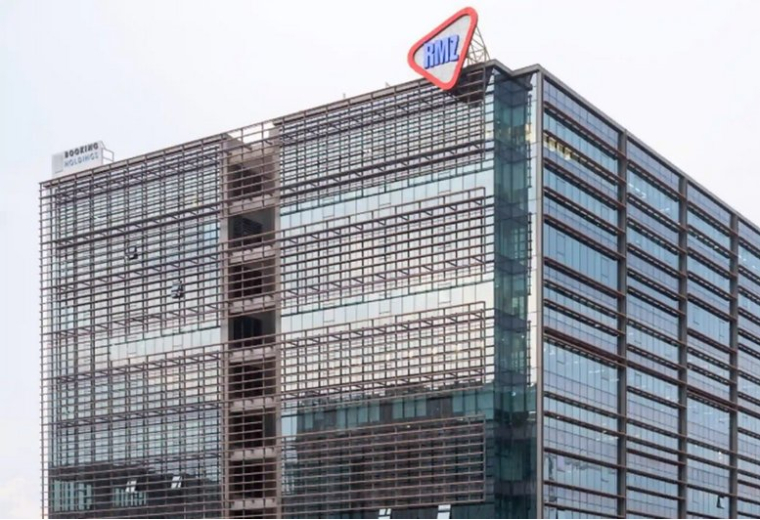 Signage atop the glass facade of Redbrick Offices, Rmz Ecoworld, Outer Ring Road, Campus 31.