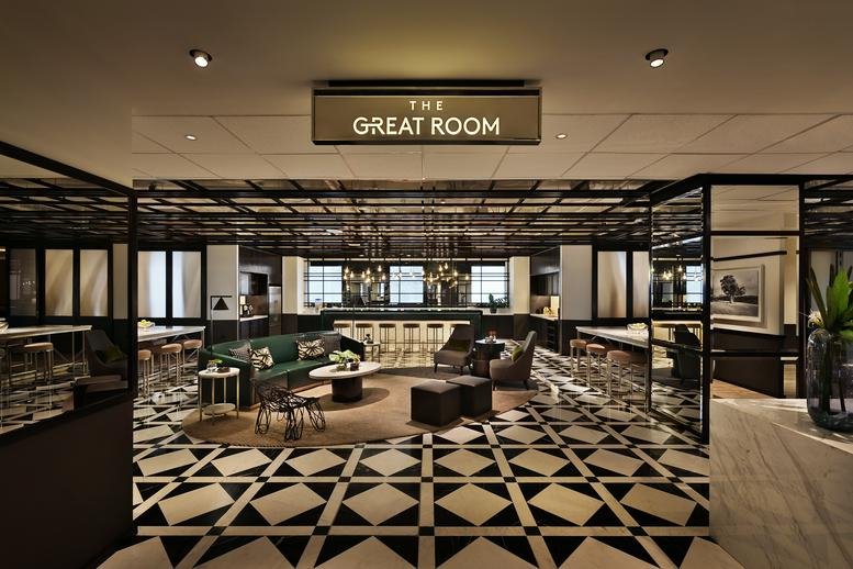 Elegant reception area at Ngee Ann City Tower B, Level 22, 391B Orchard Road, Singapore.
