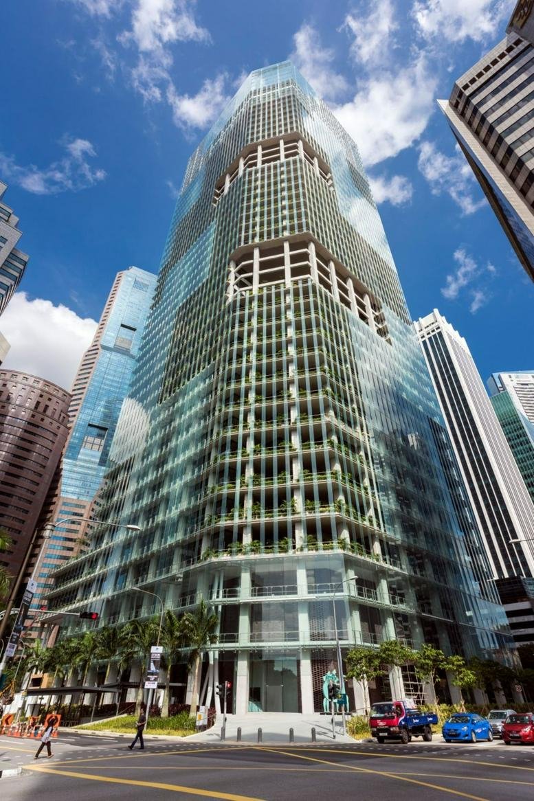 Exterior view of the glass-facade skyscraper at Capita Green, 138 Market Street.