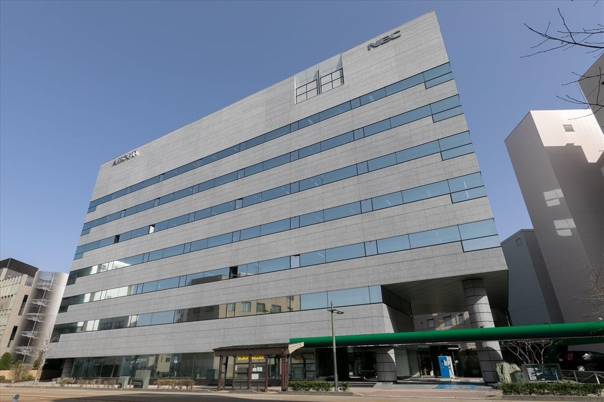 Exterior view of the contemporary grey stone facade at Assorti Kanazawa Hikosomachi.