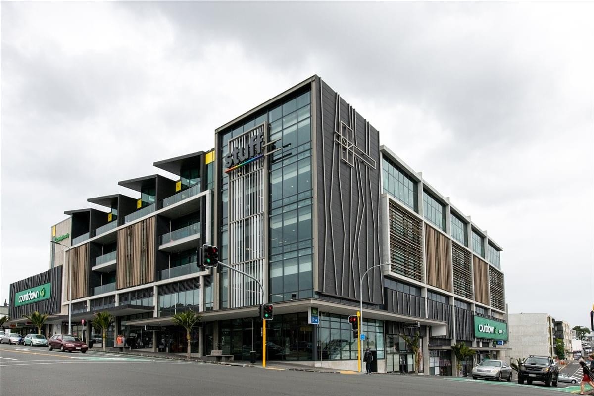 Modern multi-story exterior of the commercial building at 4 Williamson Avenue.