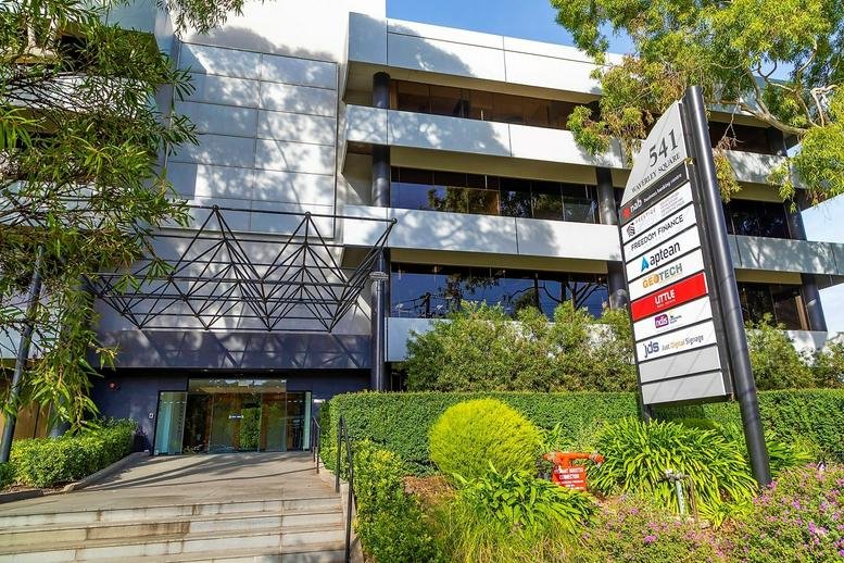 Exterior view of the multi-story office building at 541 Blackburn Road, Mount Waverley.