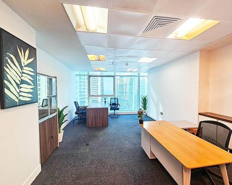 Spacious executive office at Conference Centre, Street 836 with large windows and city views.