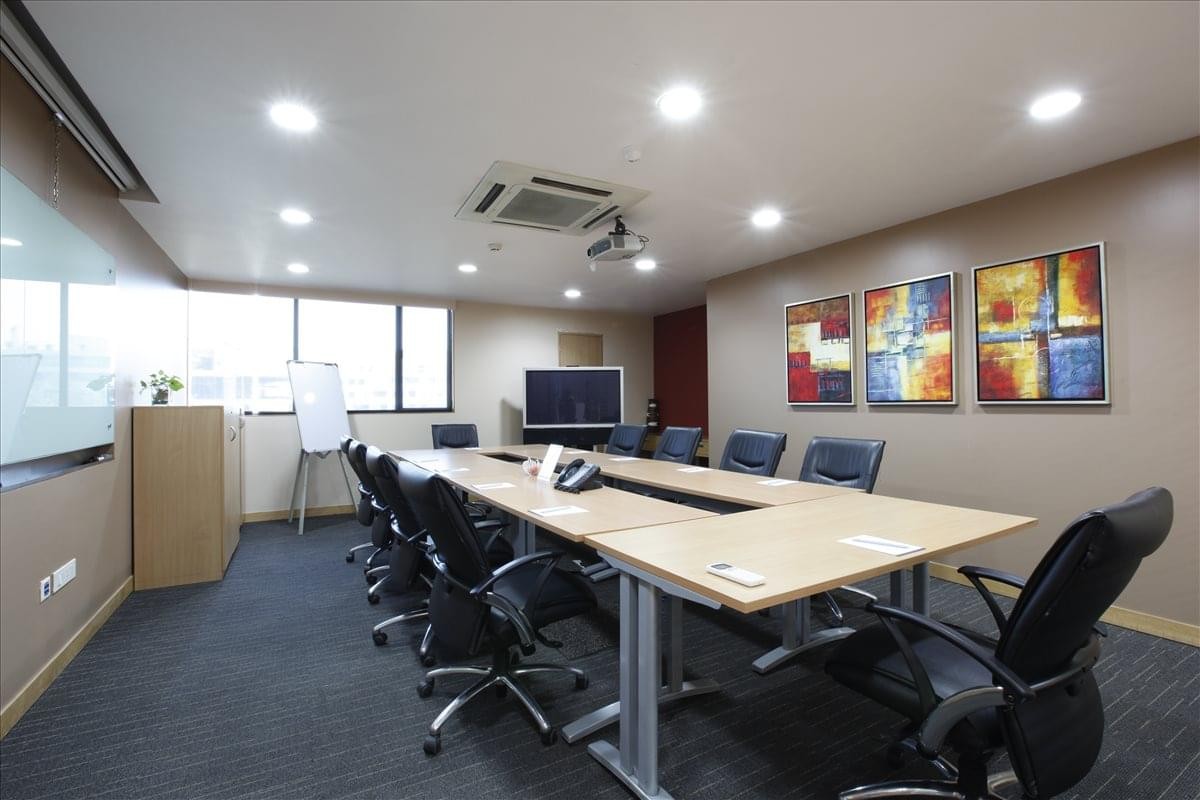 Professional meeting room at Dynasty, Andheri-Kurla Road, Andheri East, Mumbai, India.