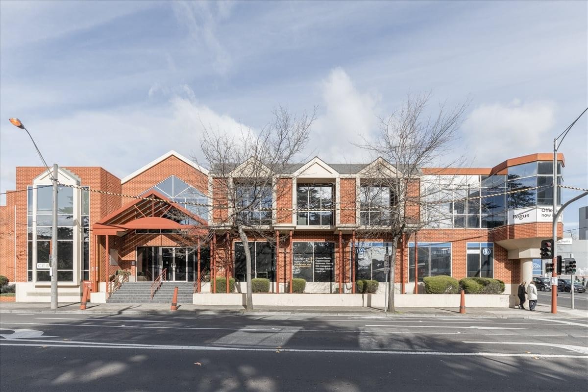 Exterior view of the brick facade building at Level 1, 486 Lower Heidelberg Road.