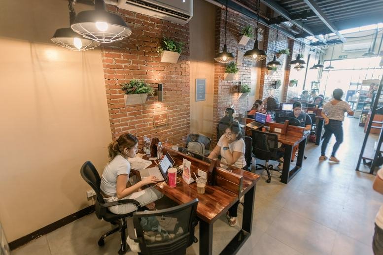 Wide view of a warm coworking space at Mandaue Constellation Business Plaza, Unit 3, Brgy. Guizo.