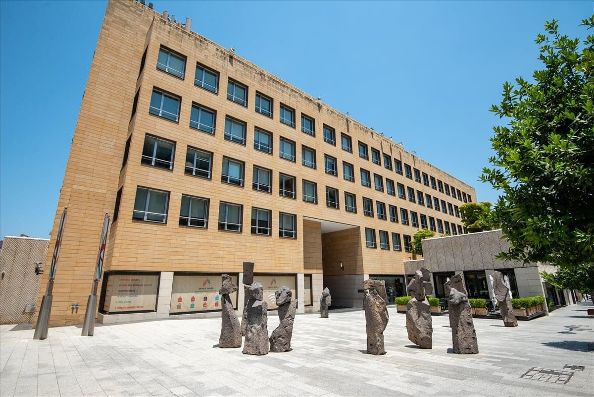 Exterior view of the light stone building at 1479/Marfaa, Beirut Souks - South Down Town.