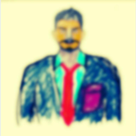 Artistic rendering of a man in a suit and red tie at 1/40, ถนน สุขุมวิท.. Click for details.