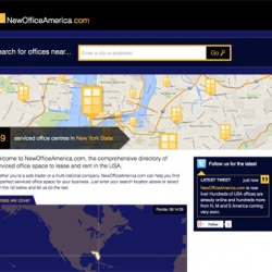 NewOfficeAmerica.com launches. The one-stop-shop for serviced office space in the USA.. Click for details.