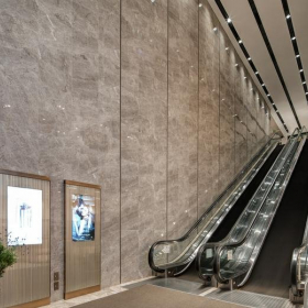 Interior of New World Tower 1, 16-18 Queen's Road Central. Click for details.