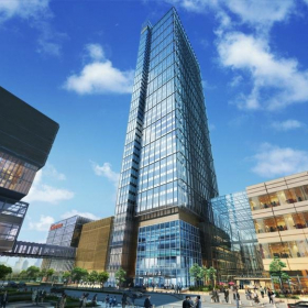 Exterior image of Tower 2, Jing 'an Kerry Centre, No.1515 West Nanjing Road, Jing 'an District, Shanghai. Click for details.