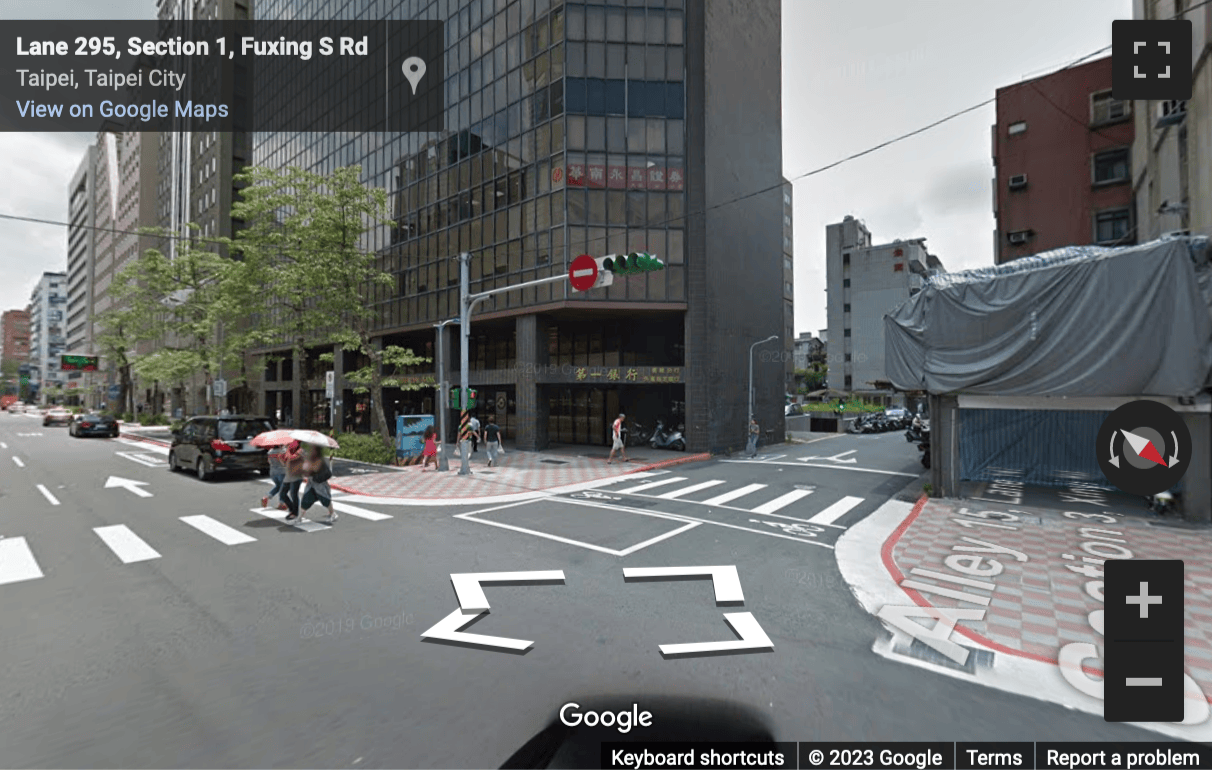 Street View image of 368, Section 1, Fuxing South Road, Taipei, taiwan