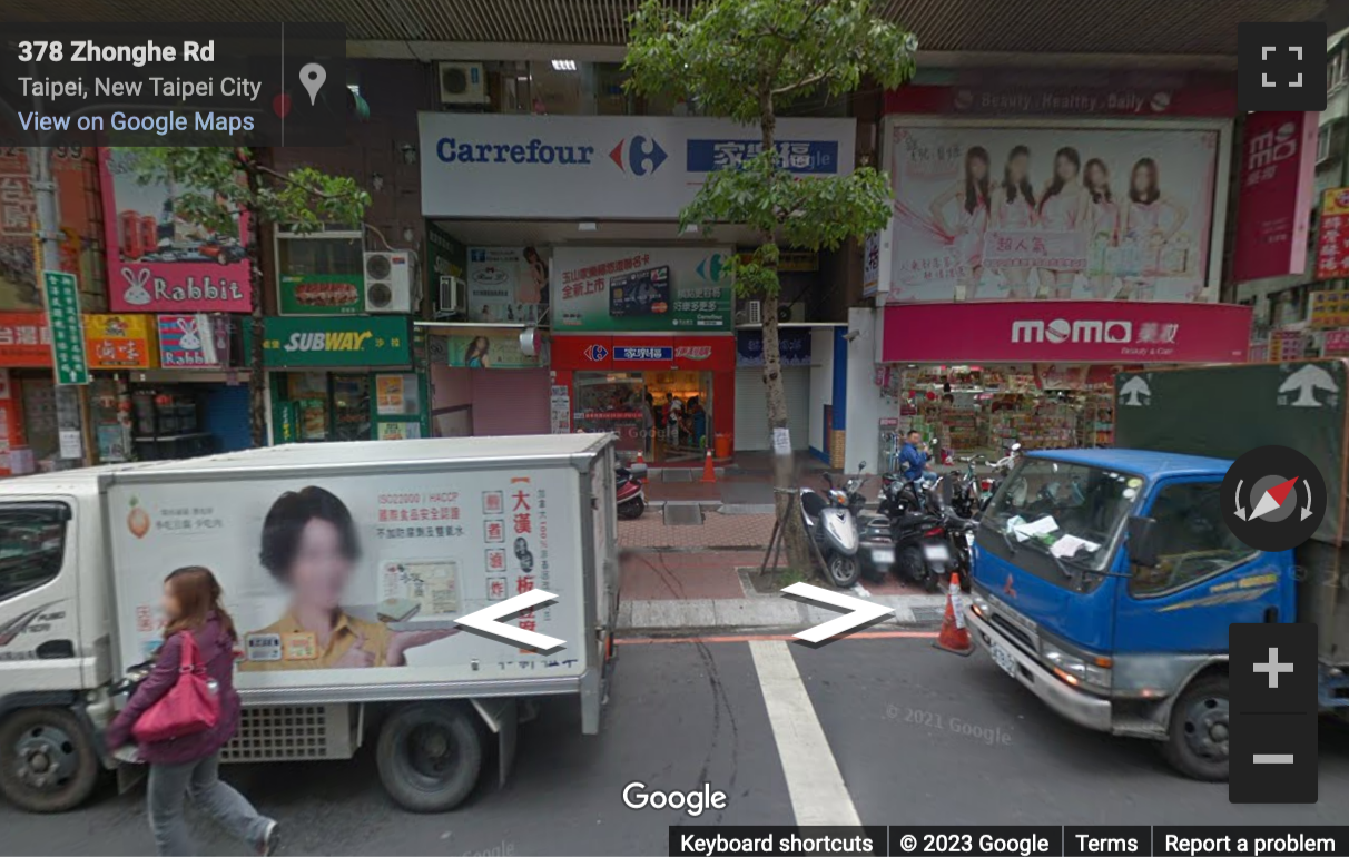 Street View image of 499 Zhonghe Road, Yonghe District, Taipei, Taiwan