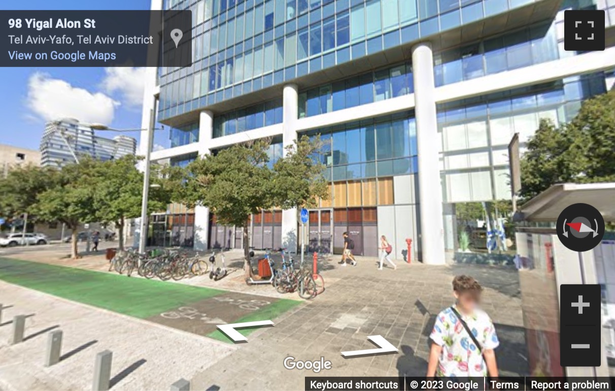 Street View image of Electra Building, Yigal Alon 98, Tel Aviv, Israel