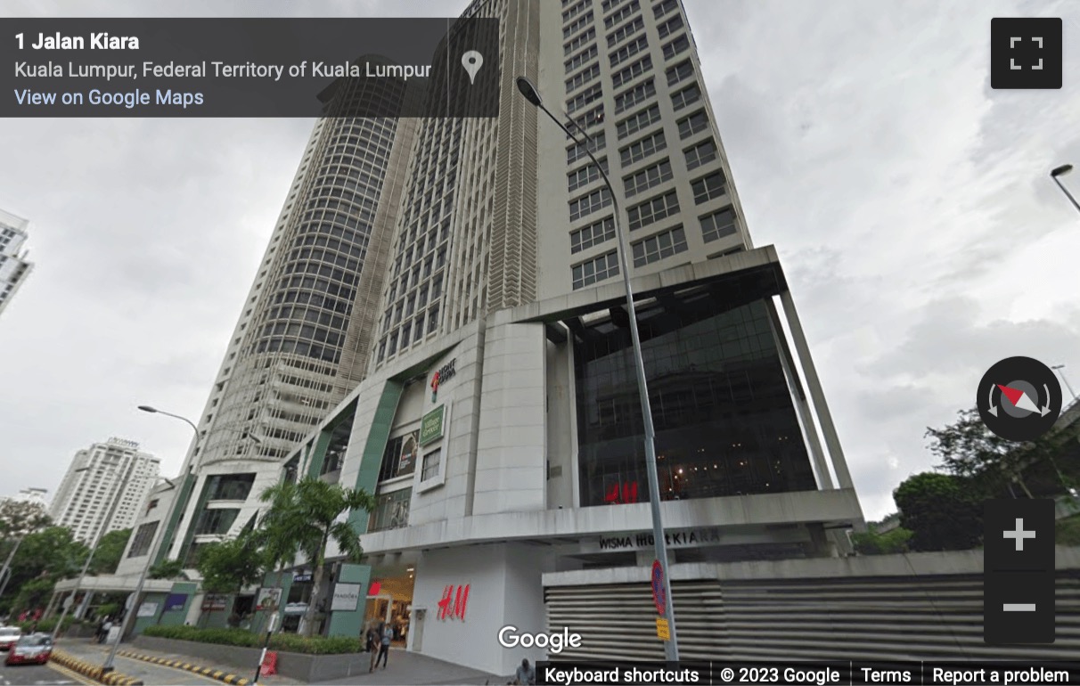 Street View image of 15-1, Menara One Mont Kiara, Jalan Kiara, Kuala Lumpur, Malaysia