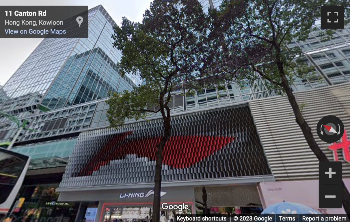 Street View image of Silvercord Tower 2, 30 Canton Road, Tsim Sha Tsui, Kowloon, Hong Kong