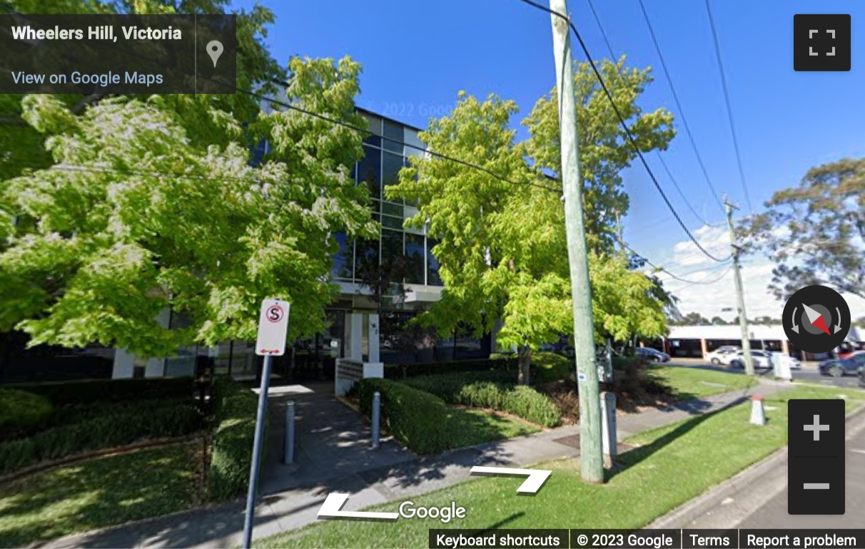 Street View image of 2 Brandon Park Drive, Melbourne - Next to Monash Freeway